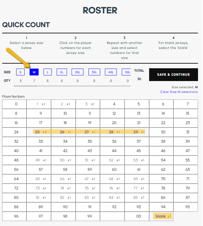 What is a Quick Count Roster? – Adidas Custom